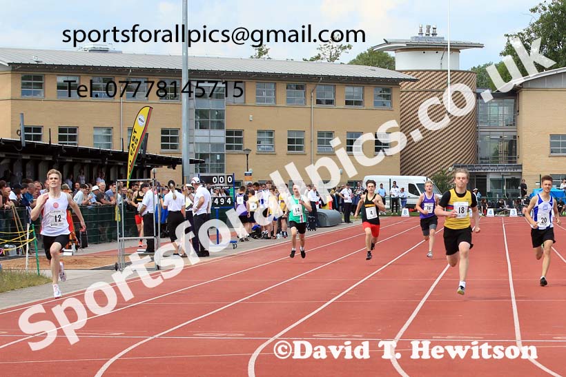 Mens U-17s and Boys U-15s 200 metres, 2022 Northern Inter Counties U17s and U15s Track and Field, York, Thursday, June 2nd. Photo: David T. Hewitson/Sports for All Pics
